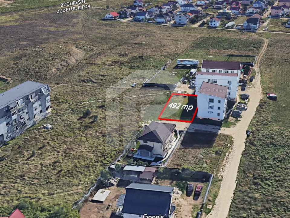 Teiuș, Rahova - teren intravilan de vânzare, 492mp, COMISION 0