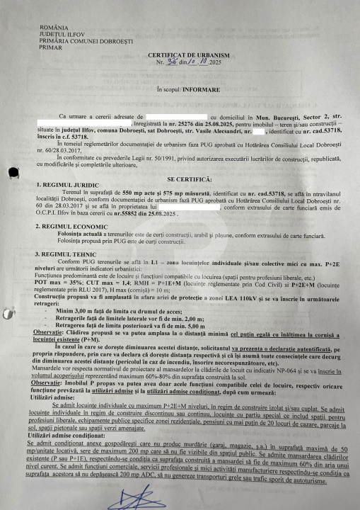 DE VANZARE CASA + TEREN in Dobroestiul (Vechi)