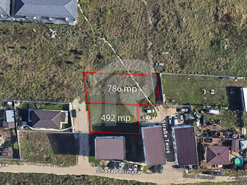 Teiuș, Rahova - teren intravilan de vânzare, 786mp, COMISION 0